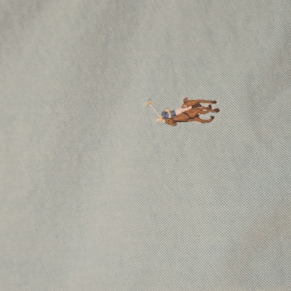 Polo Ralph Lauren Oxford Short Sleeve Shirt Classic Fit Preppy Medium - Picture 2 of 7